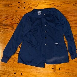 L- dark blue Cherokee scrub jacket